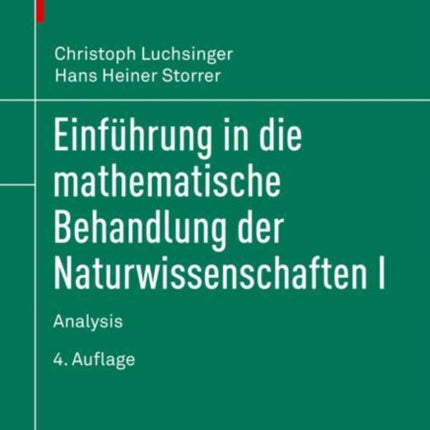 Einführung in die mathematische Behandlung der