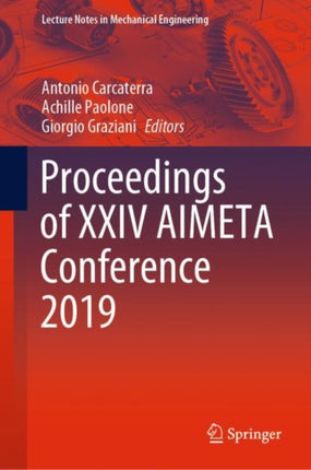 Proceedings of XXIV AIMETA Conference 2019