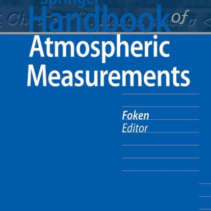 Springer Handbook of Atmospheric Measurements