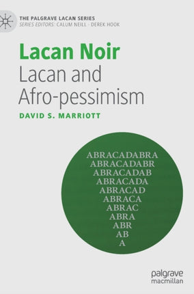 Lacan Noir: Lacan and Afro-pessimism