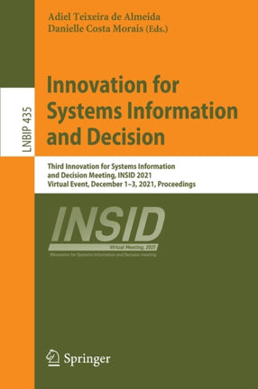 Innovation for Systems Information and Decision: