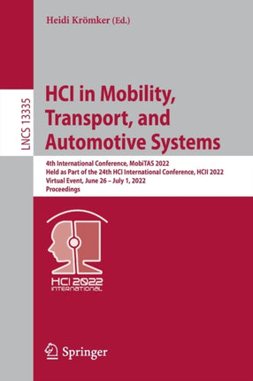 HCI in Mobility, Transport, and Automotive