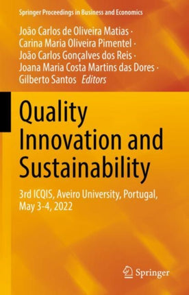 Quality Innovation and Sustainability: 3rd ICQIS,