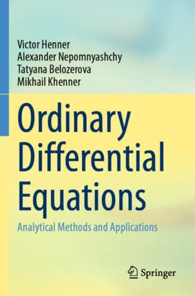 Ordinary Differential Equations