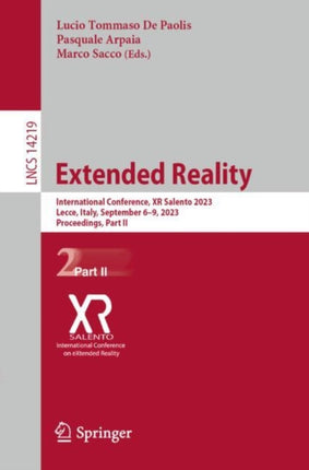 Extended Reality: International Conference, XR Salento 2023, Lecce, Italy, September 6-9, 2023, Proceedings, Part II