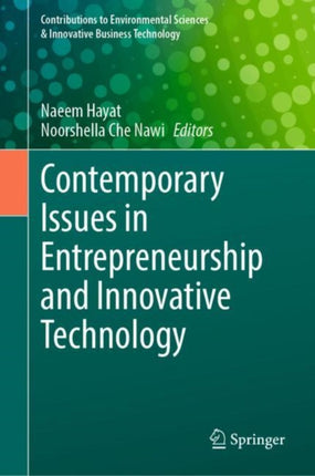Contemporary Issues in Entrepreneurship and