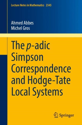 The PAdic Simpson Correspondence and HodgeTate