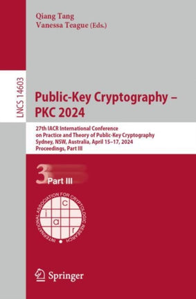 PublicKey Cryptography  PKC 2024