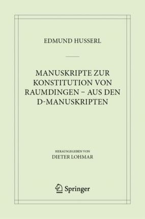 Manuskripte zur Konstitution von Raumdingen  aus