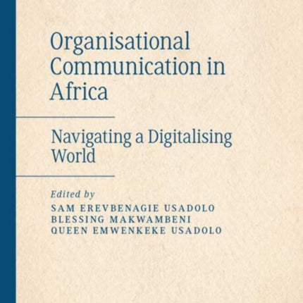 Organisational Communication in Africa