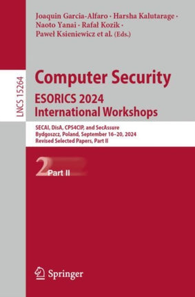 Computer Security. ESORICS 2024 International