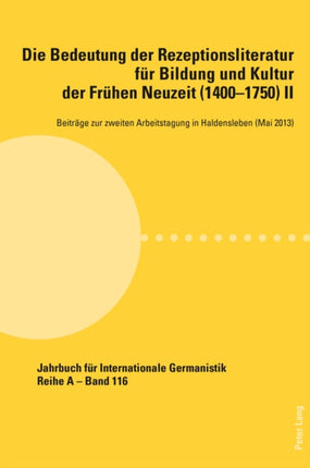 Die Bedeutung Der Rezeptionsliteratur Feur