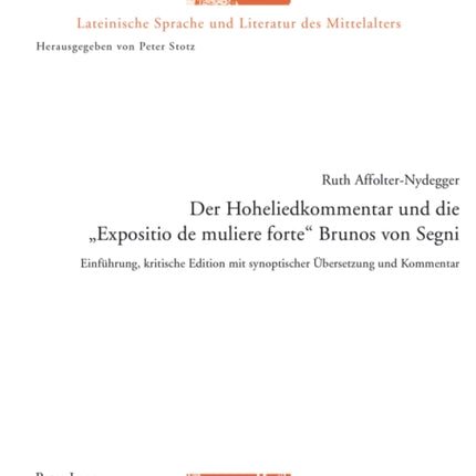 Der Hoheliedkommentar Und Die  Expositio De
