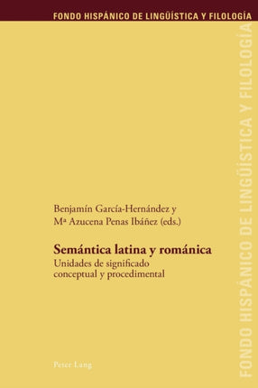 Semántica latina y románica: Unidades de