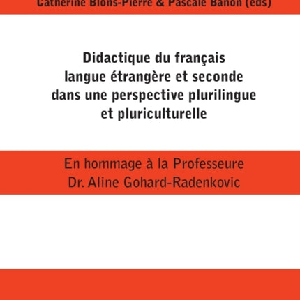 Didactique du français langue étrangère et