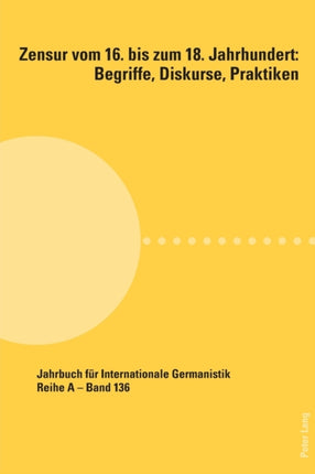 Zensur vom 16. bis zum 18. Jahrhundert: Begriffe,