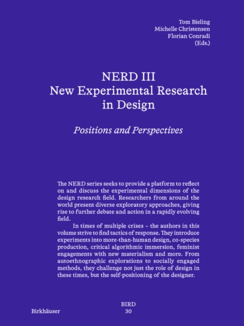 NERD  New Experimental Research in Design III