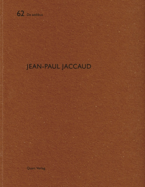 Jean-Paul Jaccaud: De Aedibus