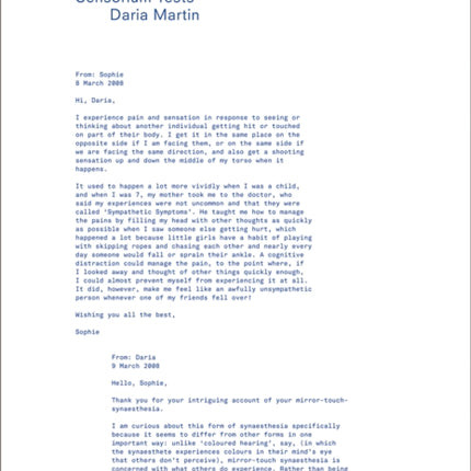 Daria Martin: Sensorium Tests