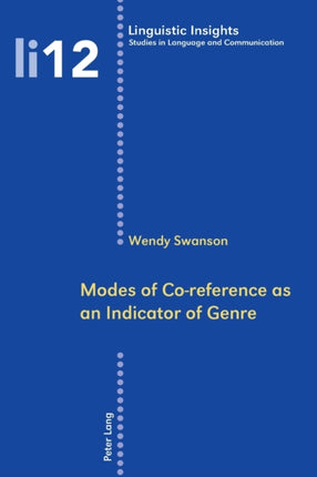 Modes of Co-reference as an Indicator of Genre: