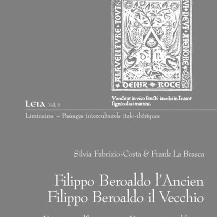 Filippo Beroaldo l'Ancien - Filippo Beroaldo Il
