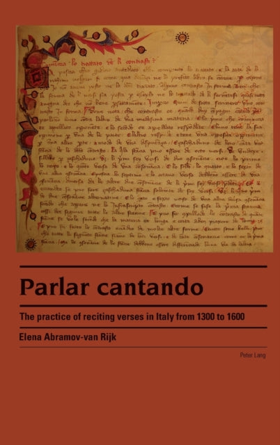 Parlar cantando: The practice of reciting verses