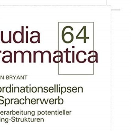 Koordinationsellipsen Im Spracherwerb: Die