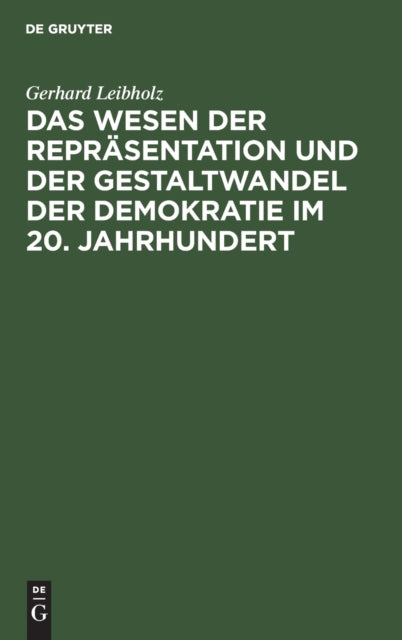 Das Wesen Der Repräsentation Und Der