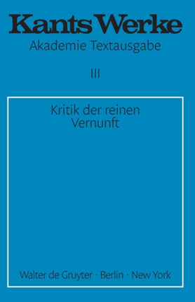 Kritik der reinen Vernunft