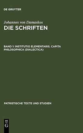 Institutio Elementaris. Capita Philosophica