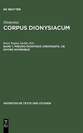 Pseudo-Dionysius Areopagita. De Divinis Nominibus