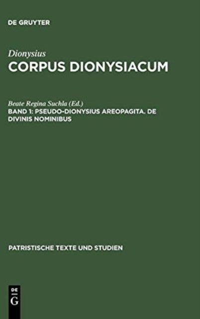 Pseudo-Dionysius Areopagita. De Divinis Nominibus