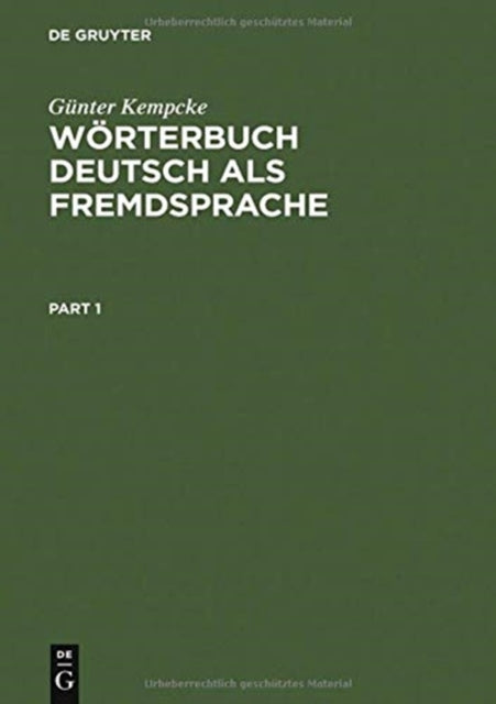 Wörterbuch Deutsch als Fremdsprache