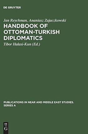 Handbook of Ottoman-Turkish Diplomatics