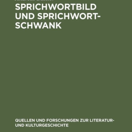 Sprichwortbild und Sprichwortschwank