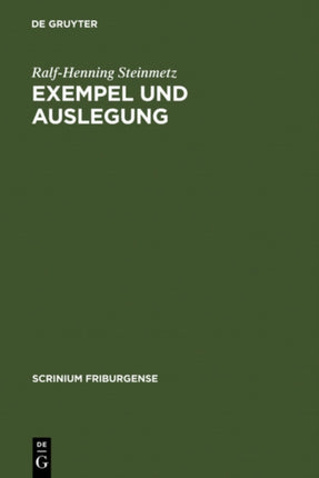 Exempel Und Auslegung: Studien Zu Den Sieben Weisen Meistern