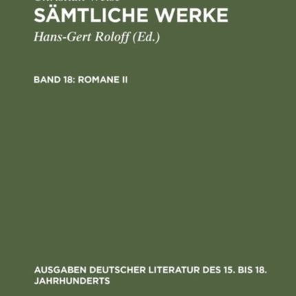 Romane II: [Die Drey Kluegsten Leute]