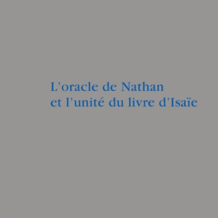 L'oracle de Nathan et l'unité du livre d'Isaïe