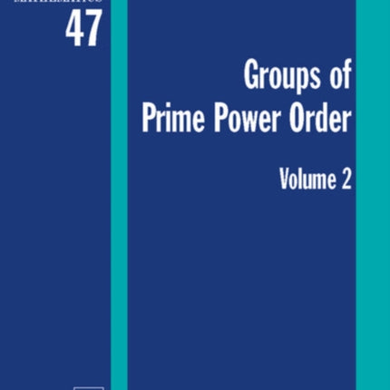 Groups of Prime Power Order. Volume 2