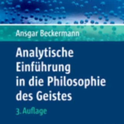 Analytische Einführung in die Philosophie des Geistes