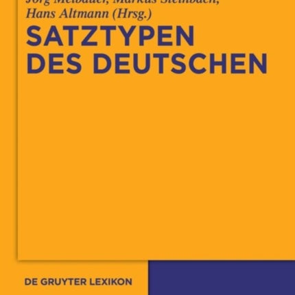 Satztypen Des Deutschen