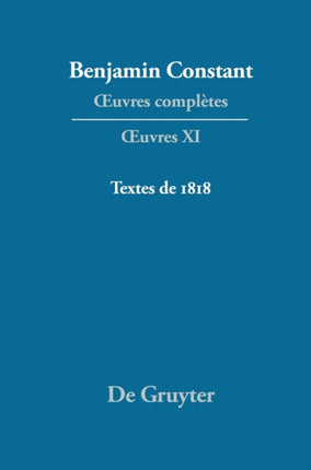 Textes de 1818: Lectures À l'Athénée, Annales de