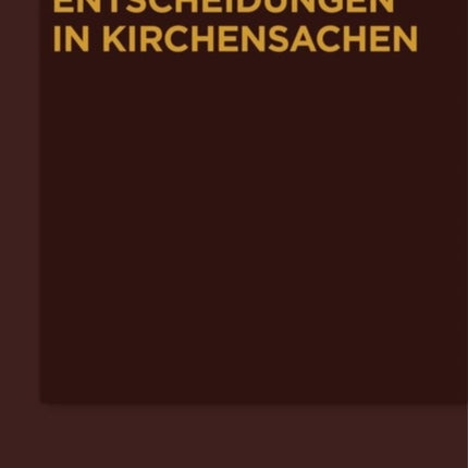 Entscheidungen in Kirchensachen seit 1946, Band 48, 1.1.-31.12.2006