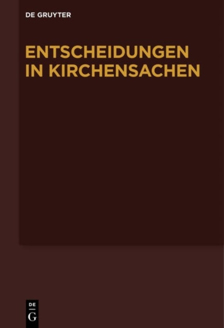 Entscheidungen in Kirchensachen seit 1946, Band 48, 1.1.-31.12.2006