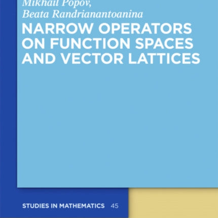 Narrow Operators on Function Spaces and Vector Lattices