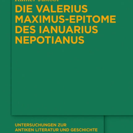Die Valerius MaximusEpitome Des Ianuarius