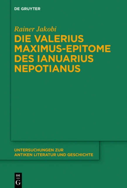 Die Valerius MaximusEpitome Des Ianuarius