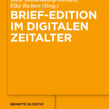 Brief-Edition im digitalen Zeitalter