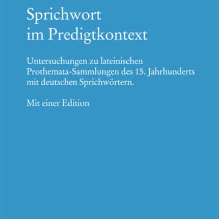 Sprichwort im Predigtkontext