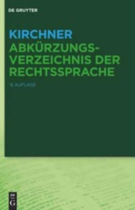 Kirchner - Abkürzungsverzeichnis der